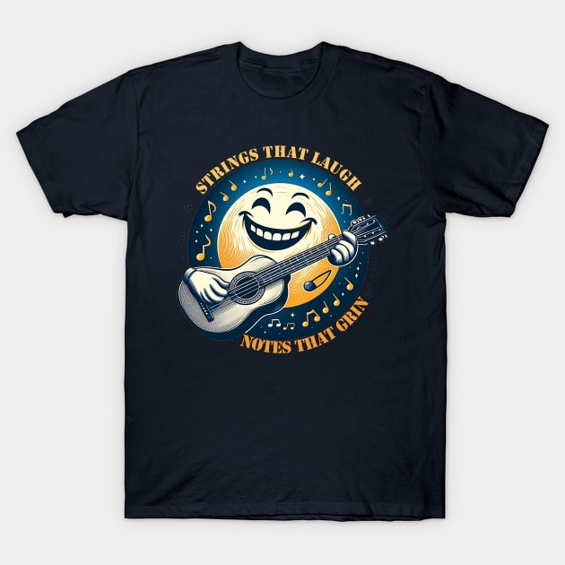 strings that laugh T-Shirt by AOAOCreation